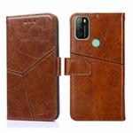 For Blackview A70 Geometric Stitching Horizontal Flip Leather Phone Case(Light Brown)