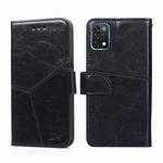 For UMIDIGI A11 Geometric Stitching Horizontal Flip Leather Phone Case(Black)