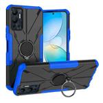 For Infinix Hot 12 Armor Bear Shockproof PC + TPU Phone Case(Blue)