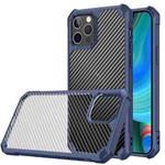 For iPhone 14 Pro Carbon Fiber Acrylic Shockproof Phone Case(Blue)