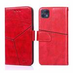 For Motorola Moto G50 5G Geometric Stitching Horizontal Flip Leather Phone Case(Red)
