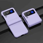 For Samsung Galaxy Z Flip4 5G PC Skin Feel Folding Phone Case(Light Purple)