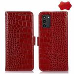 For Nokia G100 Crocodile Top Layer Cowhide Leather Phone Case(Red)