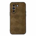 For Huawei nova 10 Weave Plaid PU Phone Case(Green)