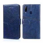 For ZTE Libero 5G Geometric Stitching Horizontal Flip Leather Phone Case(Blue)