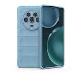 For Honor Magic4 Magic Shield TPU + Flannel Phone Case(Light Blue)