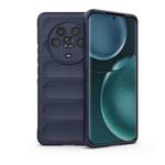 For Honor Magic4 Magic Shield TPU + Flannel Phone Case(Dark Blue)