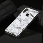 For Galaxy A11 Marble Pattern Soft TPU Protective Case(White)