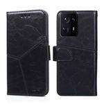 For Xiaomi Mi Mix 4 Geometric Stitching Horizontal Flip Leather Phone Case(Black)