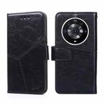 For Honor Magic3 Pro Geometric Stitching Horizontal Flip Leather Phone Case(Black)