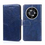 For Honor Magic3 Pro Geometric Stitching Horizontal Flip Leather Phone Case(Blue)