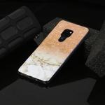 For Huawei Mate 20 Marble Pattern Soft TPU Protective Case(Rose Gold White)