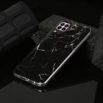 For Huawei P40 lite Marble Pattern Soft TPU Protective Case(Black)