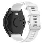 For Garmin Forerunner 955 / 255 / 745 22mm Silicone Watch Band(White)