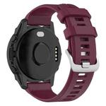 For Garmin Forerunner 955 / 255 / 745 22mm Silicone Watch Band(Wine Red)