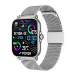 GT30 1.69 inch TFT Screen Smart Watch, Steel Bnad IP67 Waterproof Support Bluetooth Call / Multiple Sports Modes(Silver)