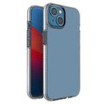 For iPhone 14 Two-color Transparent TPU Phone Case (White)