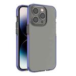 For iPhone 14 Pro Max Two-color Transparent TPU Phone Case (Dream blue)