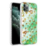 For iPhone 11 Pro 2.0mm Airbag Shockproof TPU Phone Case(Gold Heart)