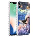 For iPhone X / XS 2.0mm Airbag Shockproof TPU Phone Case(Whale)