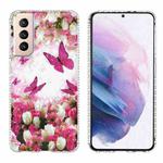 For Samsung Galaxy S21 Plus 5G 2.0mm Airbag Shockproof TPU Phone Case(Dancing Butterflies)