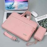 Handbag Laptop Bag Inner Bag with Shoulder Strap/Power Bag, Size:15 inch(Pink)