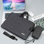 Handbag Laptop Bag Inner Bag with Shoulder Strap/Power Bag, Size:15 inch(Dark Grey)