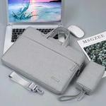 Handbag Laptop Bag Inner Bag with Shoulder Strap/Power Bag, Size:15.6 inch(Grey)