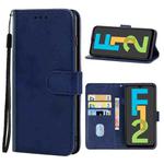 For Samsung Galaxy F12 Leather Phone Case(Blue)