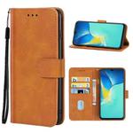 For vivo Y15s Leather Phone Case(Brown)