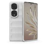 For Honor 70 Pro 5G Magic Shield TPU + Flannel Phone Case(White)
