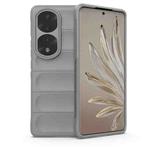 For Honor 70 Pro 5G Magic Shield TPU + Flannel Phone Case(Grey)