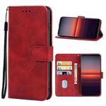 For Sony Xperia 5 II Leather Phone Case(Red)