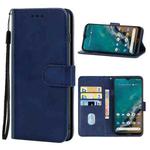 For Nokia G50 Leather Phone Case(Blue)