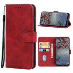 For Nokia G10 Leather Phone Case(Red)