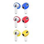 3 Pairs Earphone Silicone Earmuffs For AirPods 3(Blue+Red+Yellow)