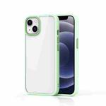 For iPhone 14 Ming Shield Hybrid Frosted Transparent Phone Case (Light Green)