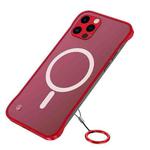 Frosted Soft Four-corner Shockproof MagSafe Phone Case For iPhone 14 Pro Max(Red)