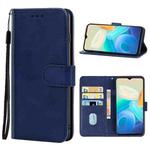 For vivo Y77 Leather Phone Case(Blue)