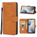 For Tecno Pop 6 Leather Phone Case(Brown)