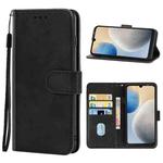 For Tecno Pop 6 Leather Phone Case(Black)