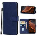 For Doogee S61/S61 Pro Leather Phone Case(Blue)