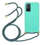 For Xiaomi Redmi Note 11 Pro International Edition Wheat Straw Material + TPU Protective Case with Lanyard(Green)