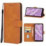 For Nokia C10 Leather Phone Case(Brown)