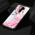 For Xiaomi Redmi Note 8 Pro Marble Pattern Soft TPU Protective Case(Plum Blossom)