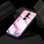 For Nokia 7.1 Marble Pattern Soft TPU Protective Case(Purple)