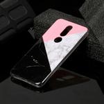 For Nokia 7.1 Marble Pattern Soft TPU Protective Case(Tricolor)