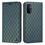 For OPPO A54 5G / A74 5G / A93 5G S11 RFID Diamond Lattice Flip Leather Phone Case(Green)