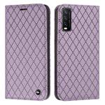 For vivo Y20 / Y20i / Y20s / Y12a S11 RFID Diamond Lattice Flip Leather Phone Case(Purple)