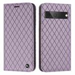 For Google Pixel 7 S11 RFID Diamond Lattice Flip Leather Phone Case(Purple)